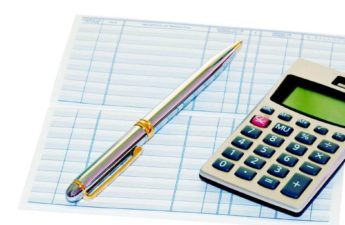 checkbook register with calculator