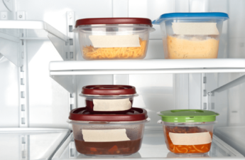 Leftovers in Plastic Containers