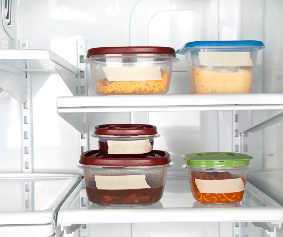 Leftovers in Plastic Containers