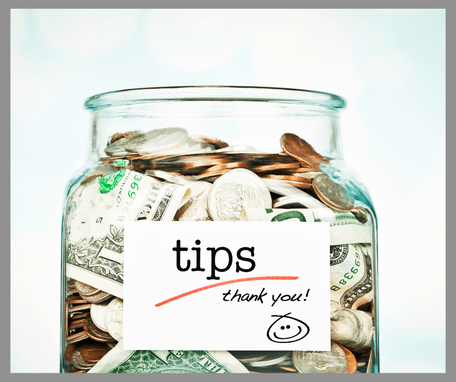 A jar for tips