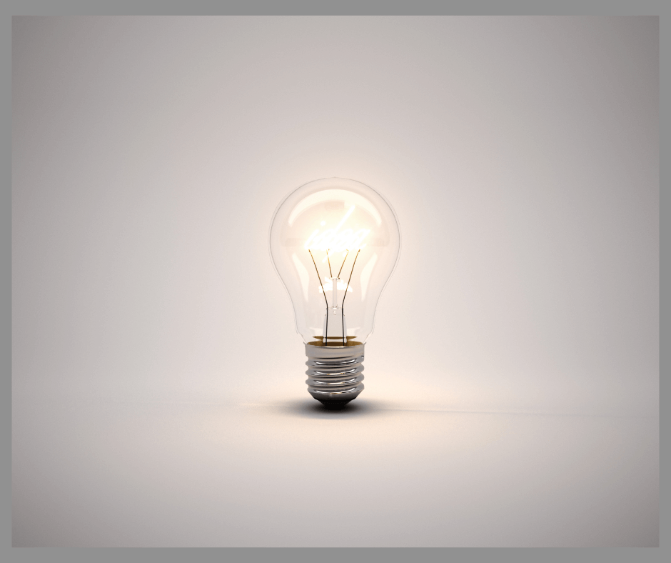 Single lightbulb