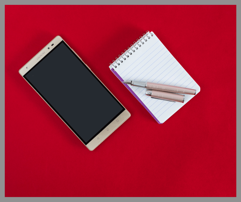 Phone and note pad