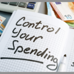 Control your spending written on graph paper