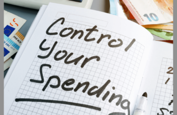 Control your spending written on graph paper