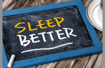 Sleep Better written on a chalkboard