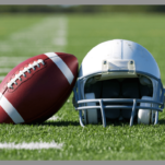 Football helmet and football