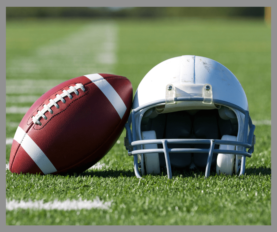 Football helmet and football