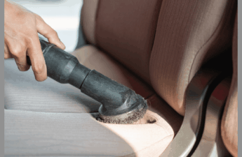 Sweeping out a vehicle