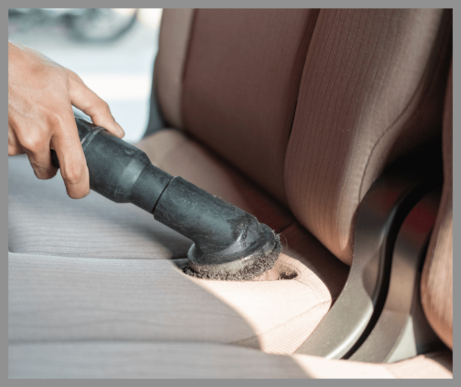 Sweeping out a vehicle