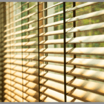 Venetian Blinds hanging at a window