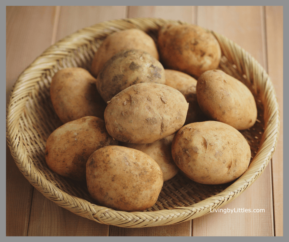 A bunch of potatoes in a bowl