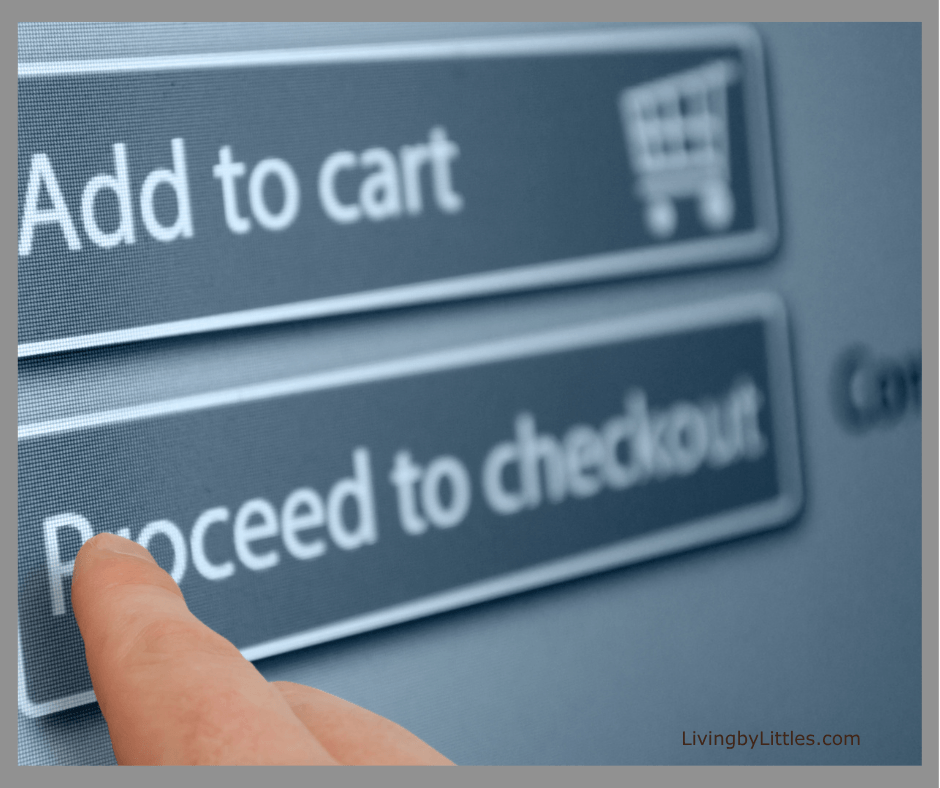 Proceed to checkout sign