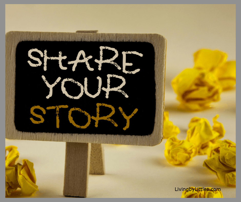 Sign saying Share Your Story